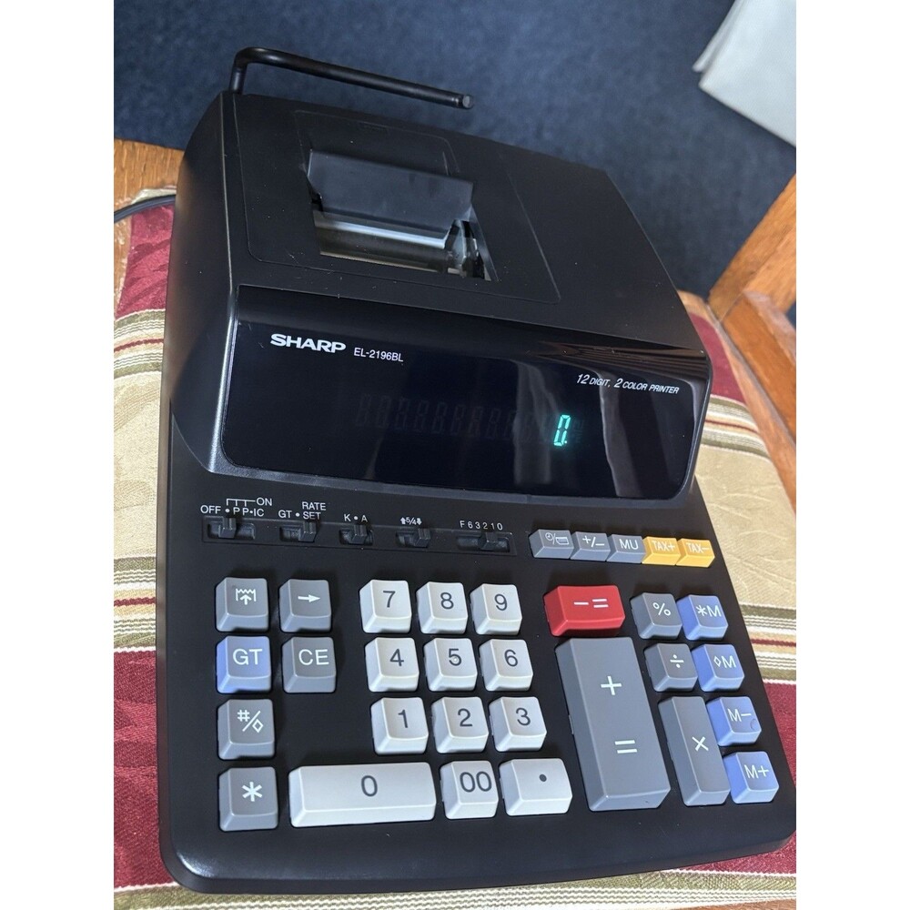 Sharp EL-2196BL Printing Calculator